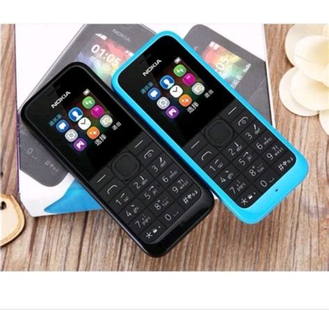 New Nokia 105 With Full Set Box Keypad Frature Mobile Shopee Malaysia