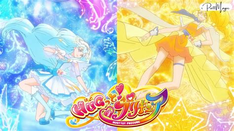 [1080p] Cure Ange And Cure Étoile Transformation Hugtto Precure Youtube