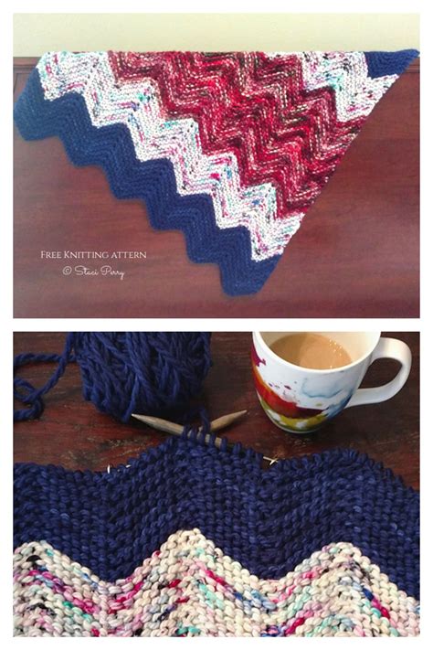 Garden Chevron Baby Blanket Free Knitting Pattern Knitting Pattern