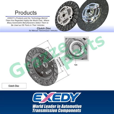 Exedy Daikin Clutch Kit Set Ty U For Toyota Vios Ncp Corolla