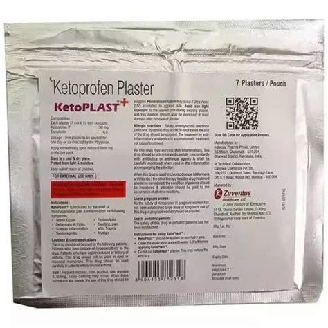Ketoprofen Transdermal Patch at Rs 1000.1 | Ketoplast Patch in Surat ...