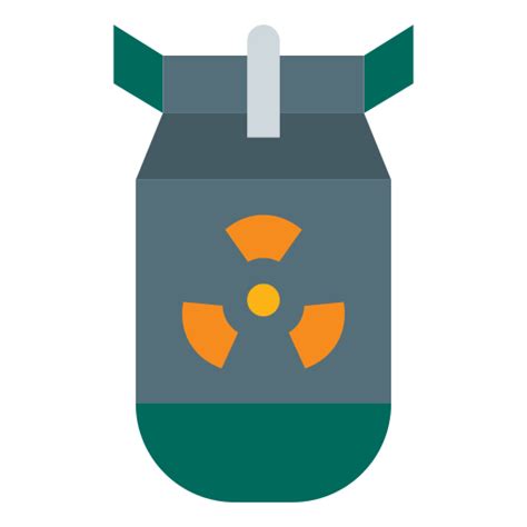 nuclear bomb generic flat icon