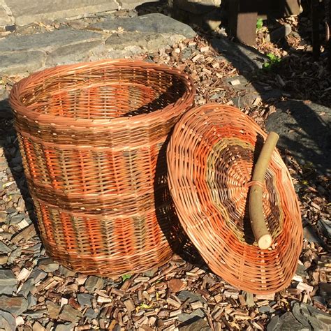 Colourful Round Willow Basket With Lid ~ Fully Booked Denmark Farm Conservation Centre