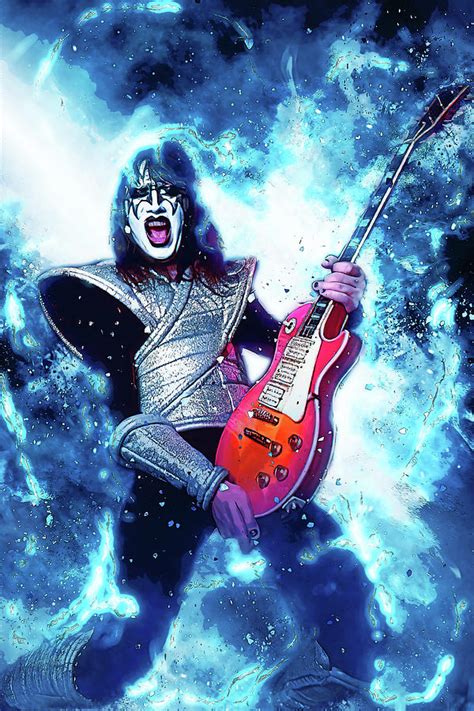 Kiss Ace Frehley Art Into The Void By James West Digital Art By The