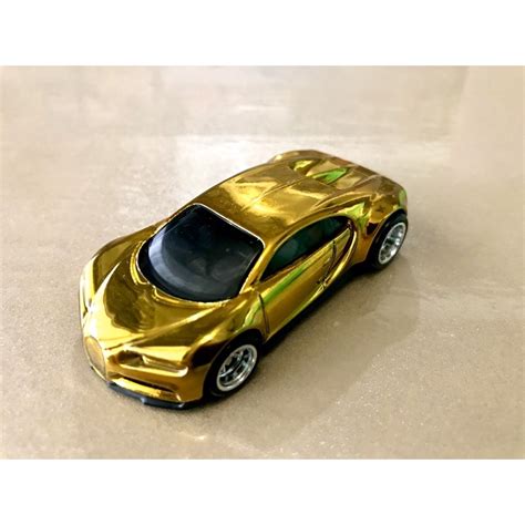 HOT WHEELS Bugatti Chiron Gold Shopee Malaysia