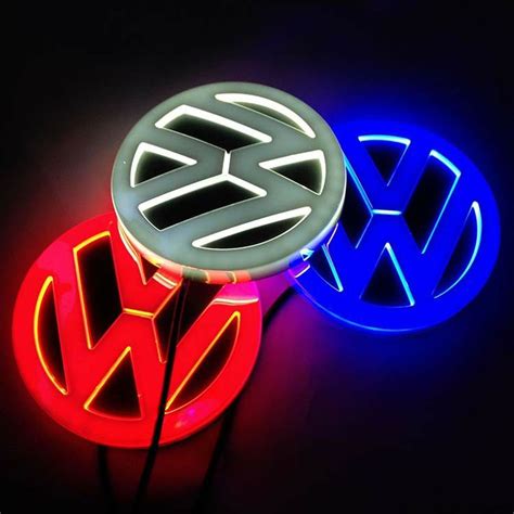 Free Shipping Vw Golf Magotan Cc Tiguan Bora Scirocco Logo Badge Lamp