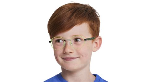 Minecraft Kids Glasses Minecraft 01 Green Round Metal Stainless