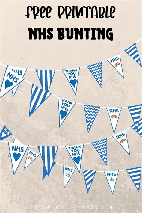 Free Printable Nhs Bunting Thank You And Happy Birthday Nhs