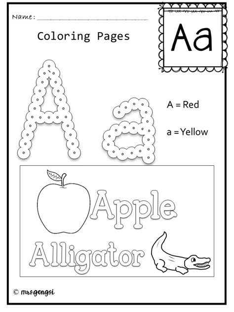 Alpha Coloring | Teaching curriculum, Letter activities, Life skills ...