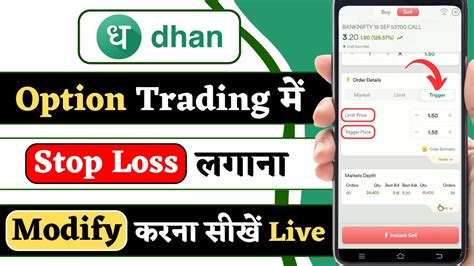 Dhan Option Trading Stop Loss Dhan App Option Trading Me Stop Loss