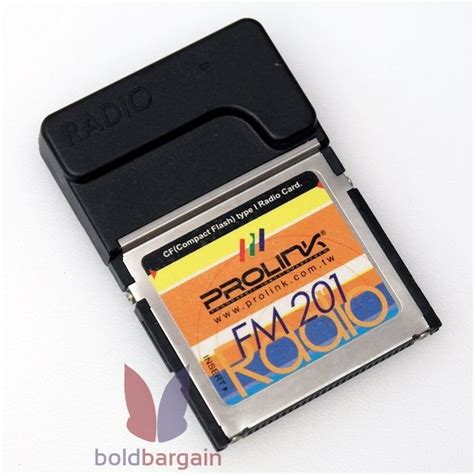 Rare Prolink Pv Fm201 Fm Radio Compact Flash Cf Type I Card Mobile