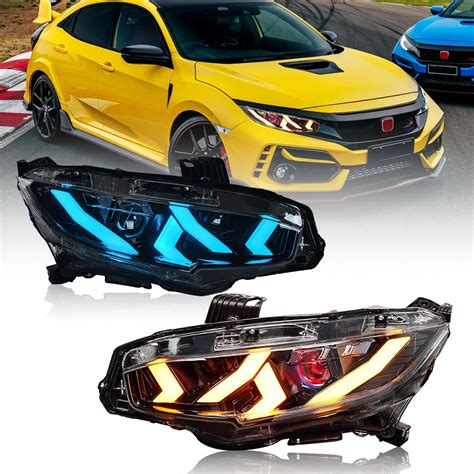 Faros Delanteros Automotrices Para Honda Civic L Mpara De Cabeza De