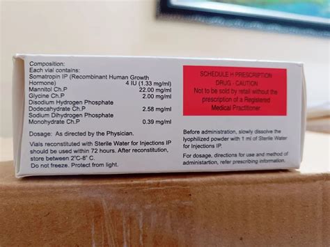 Headon Somatropin Hgh Injections Packaging Size 10 4iu In 1 Injection