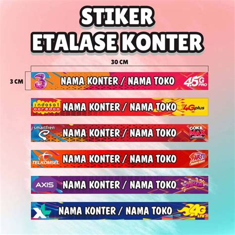 Stiker Etalase Konter Toko Murah Laminasi Tahan Air Lazada Indonesia