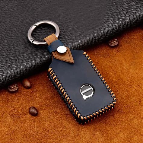 Ontto Car Key Cover For Volvo Leather Key Fob Cover For Volvo Xc60 Xc90