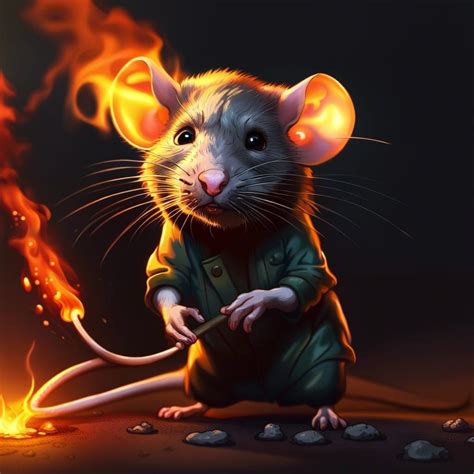 Phoenix Fire Rat Ai Generated Artwork Nightcafe Creator