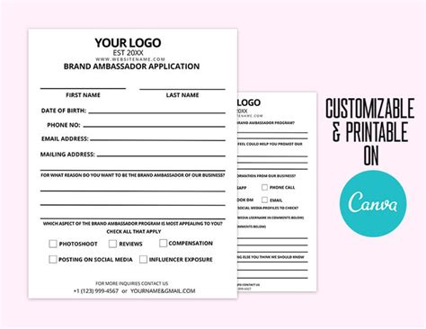 Brand Ambassador Agreement Brand Ambassador Contract Template Social Media Influencer Contract