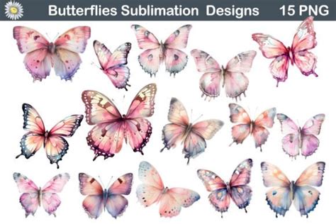 Watercolor Butterflies Bundle Graphic By WatercolorColorDream