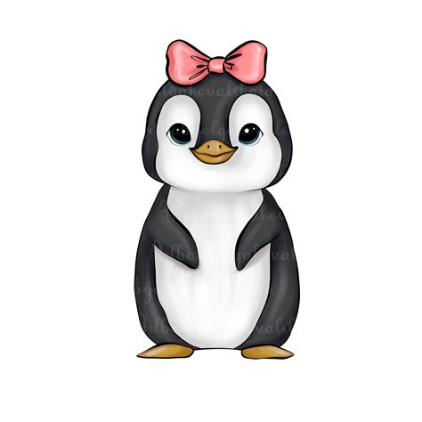 Girl Penguins Clipart