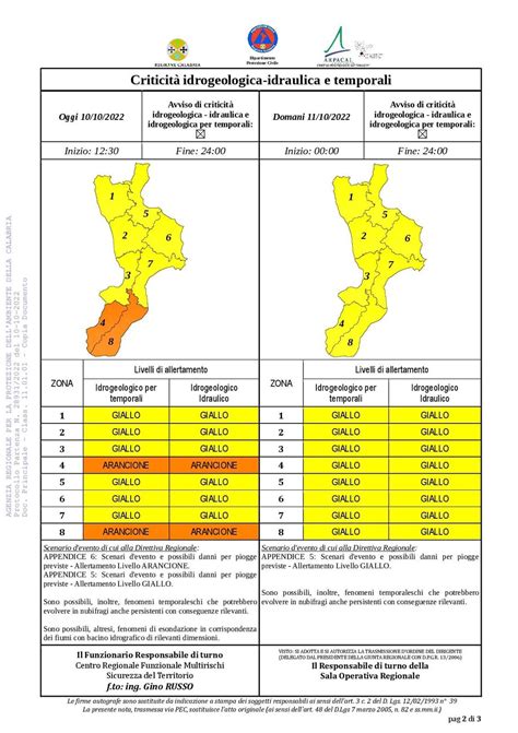 Allerta Meteo Gialla In Calabria Oggi E Domani A Reggio In Giornata