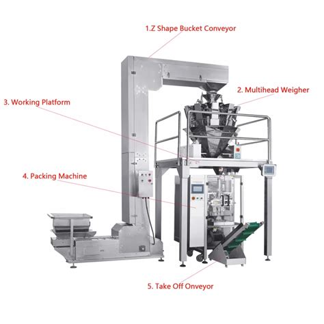 Automatic Vertical Multihead Weigher Pack Fill Machine Food Snack