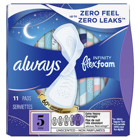 Always Infinity Pads With Flex Foam Always®