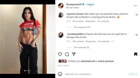 Flavia Pavanelli Exibe Barriga Definid Ssima E Recebe Chuva De Cr Ticas