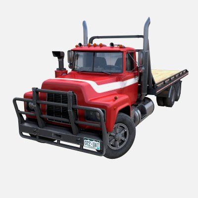 Industrial Flatbed Truck 3D Model By Veaceslav Condraciuc