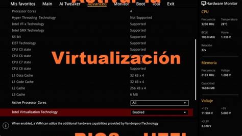 Guía completa de cómo habilitar la virtualización asistida por hardware