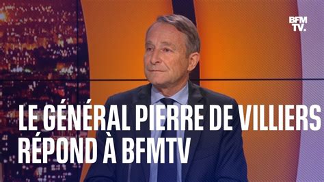 L interview du général Pierre de Villiers sur BFMTV en intégralité