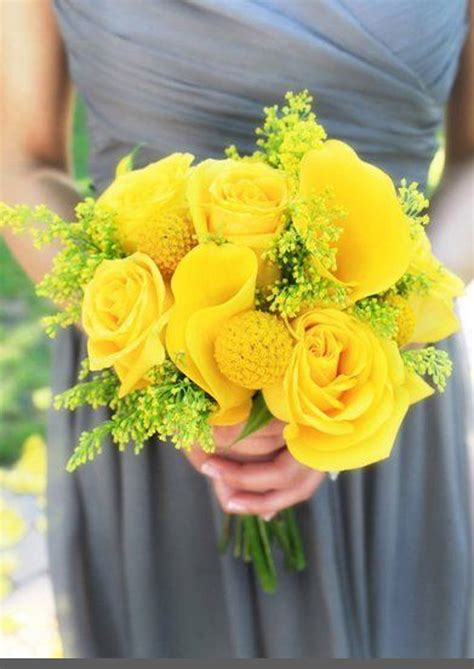 Cheerful Yellow Wedding Flowers ~ wedding flowers ideas