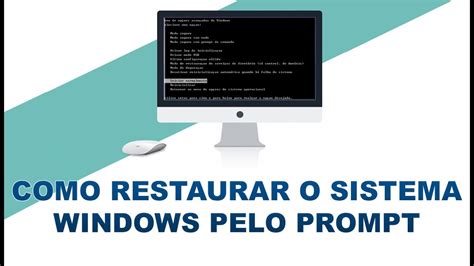 COMO RESTAURAR O SISTEMA WINDOWS PELO PROMPT YouTube