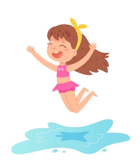 4 Hundred Drawing Girl Jumping Into Pool Royalty Free Images Stock