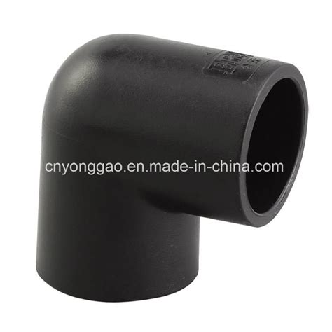 HDPE Butt Welding For HDPE Fitting 90 Degree Elbow PE 90 Degree Elbow