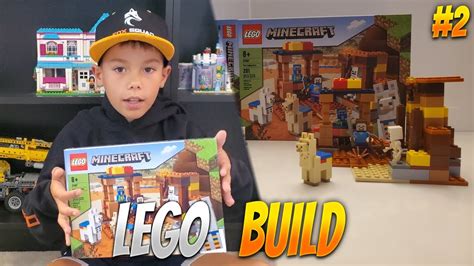 LEGO 21167 LEGO Minecraft The Trading Post Speed Build YouTube