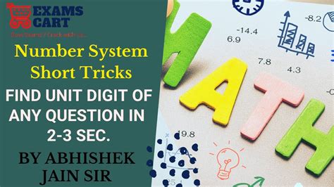 Lets Learn How To Find Unit Digit Of Any Question Unit Digit Concept Number System Short