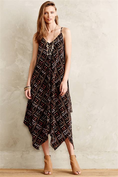 Lyst Anthropologie Estrella Maxi Dress In Brown