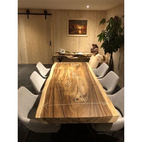 Jual Meja Makan Kayu Trembesi Meja Rapat Trembesi Shopee Indonesia