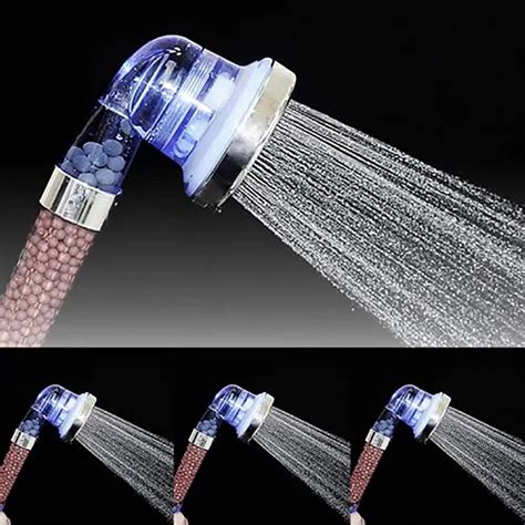 Negative Ionic Shower Head For Bathroom Silver