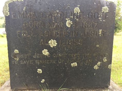 Emma Caroline Brown Goff M Morial Find A Grave