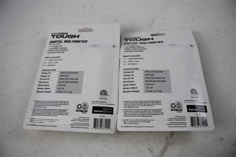 Hyper Tough Digital Multimeter 2 Pieces Td35235j Property Room