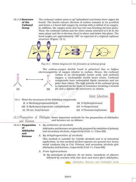 Aldehydes Ketones And Carboxylic Acids NCERT Book Of Class 12