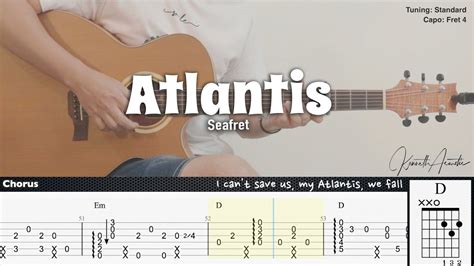 Atlantis Seafret Fingerstyle Guitar Tab Chords Lyrics Youtube