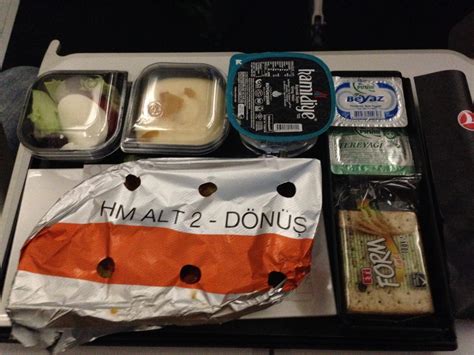 Turkish Airlines Inflight Meal Istanbul London Havayolu 101