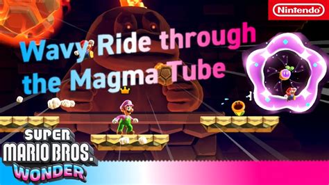 Wavy Ride Through The Magma Tube Deep Magma Bog Super Mario Bros