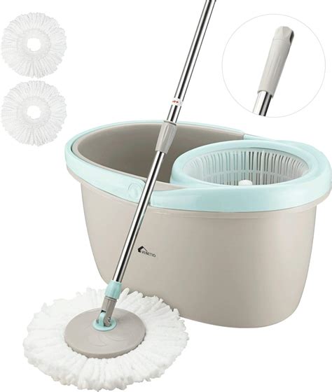 Venetio Householding 360 Spin Mop And Bucket System With Wringer Set Dry Wet Self