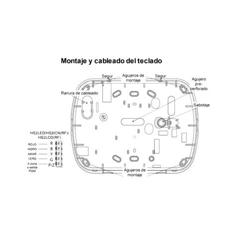 Teclado Cableado De Iconos Admite 128 Zonas Compatible NEO