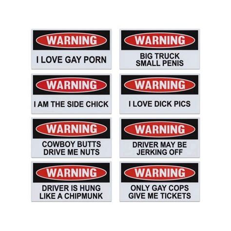 Funny Warning Magnets Prank And Practical Joke Magnets Set Etsy