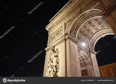 Triumphal Arch Night Paris France Stock Photo by ©kojoty 680898002