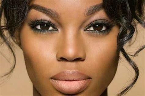 Beautiful Look With Eyebrows Makeup For African Women